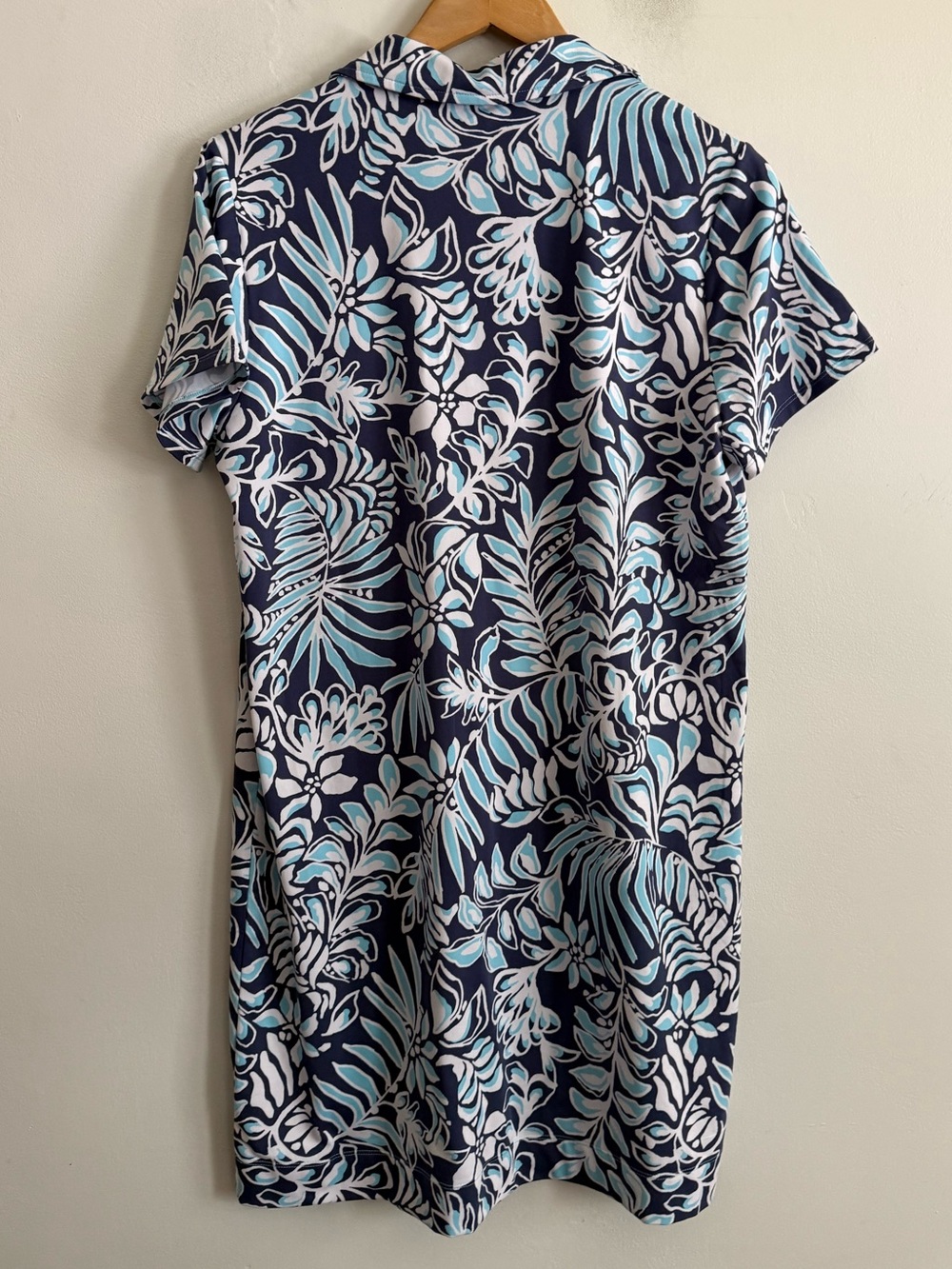 Lily Pulitzer DUNE UPF 50+ SHORT SLEEVE Tropical Floral Polo Shift Dress - Picture 4 of 9